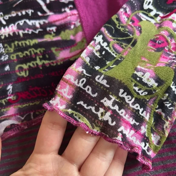 Y2K punk patchwork top - Picture 7 of 10